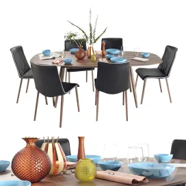 Walter knoll moualla table liz wood chair dining